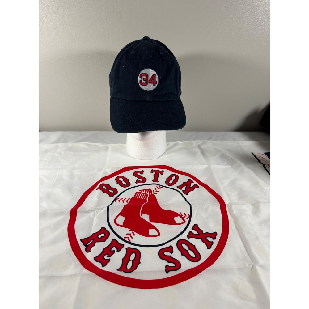 47 Brand Boston Red Sox David Ortiz 34 Hat and MLB Pillowcase Set Navy Blue